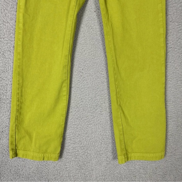 Big Bud Press Lime Green Work Pants Straight Leg Cotton XXS Baggy Loose Fit Hip - Picture 6 of 14